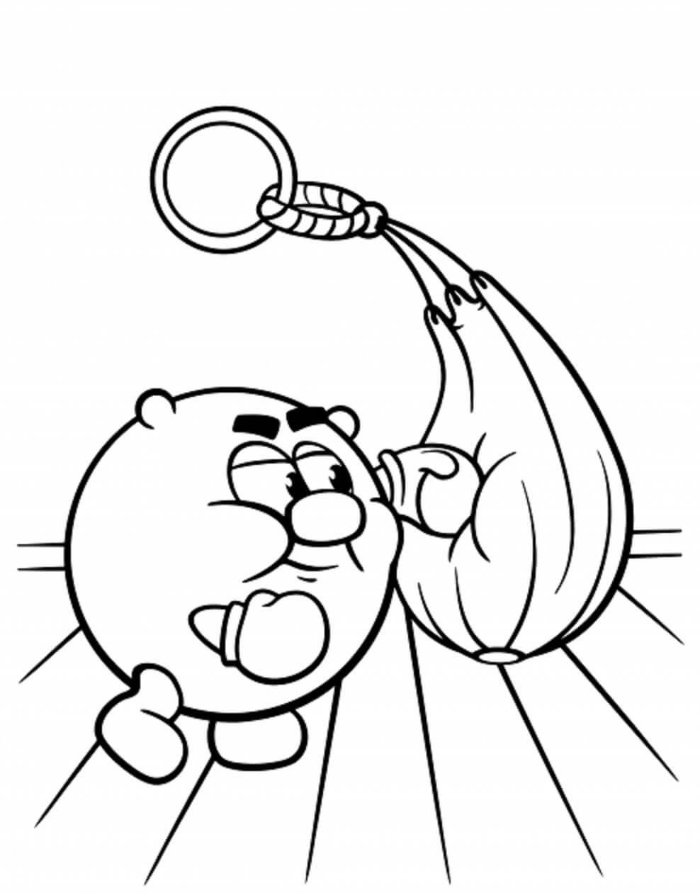 Boxeur Kopatych coloring page