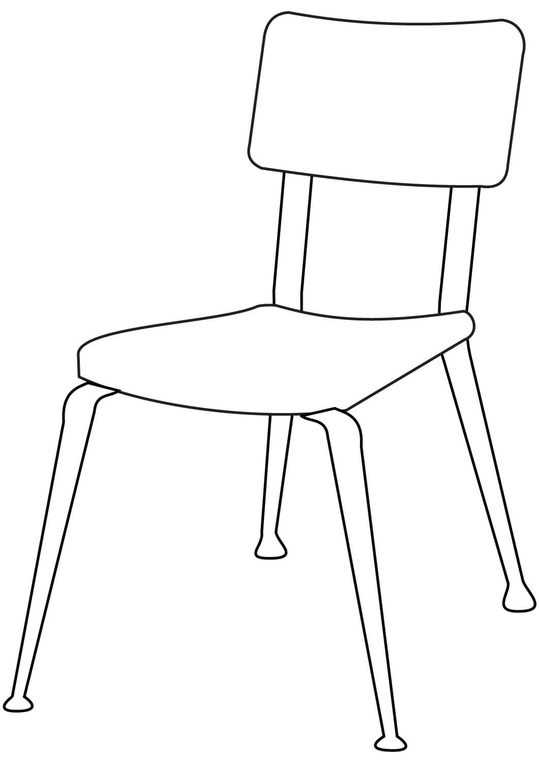 Chaise de Base coloring page