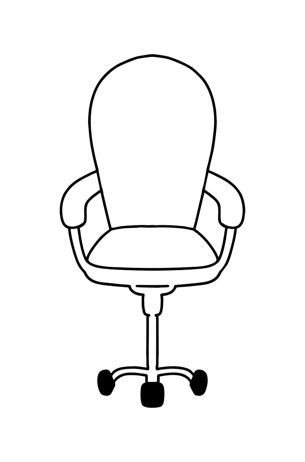 Chaise de Bureau coloring page