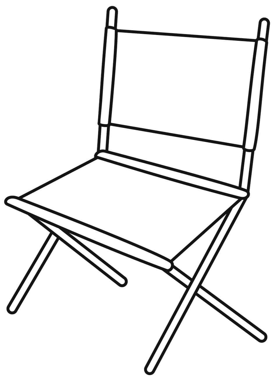 Chaise de Camping coloring page