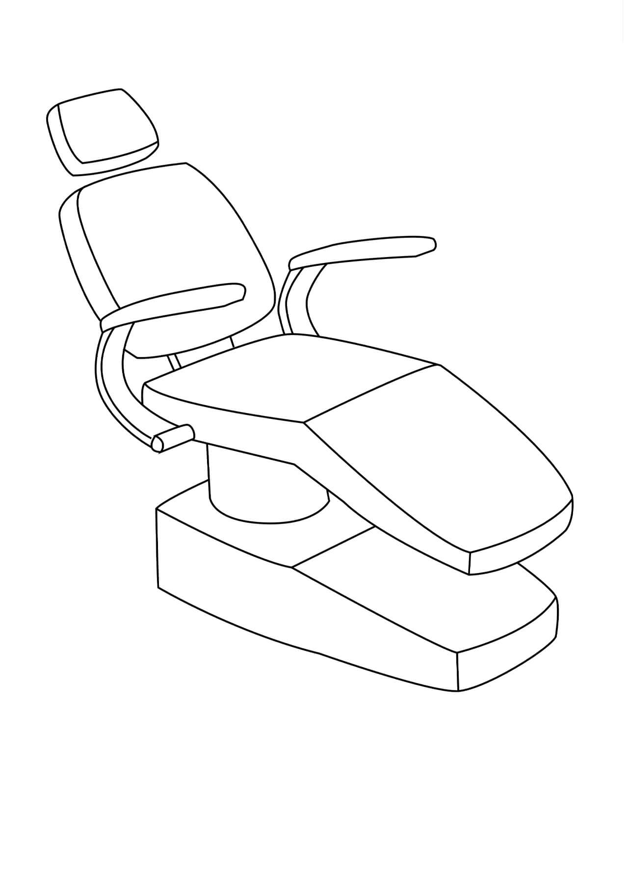 Chaise de Dentiste coloring page