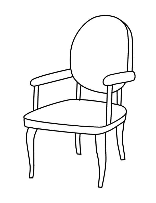 Coloriage Chaise Simple