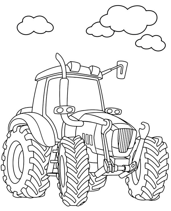 Joli Tracteur coloring page
