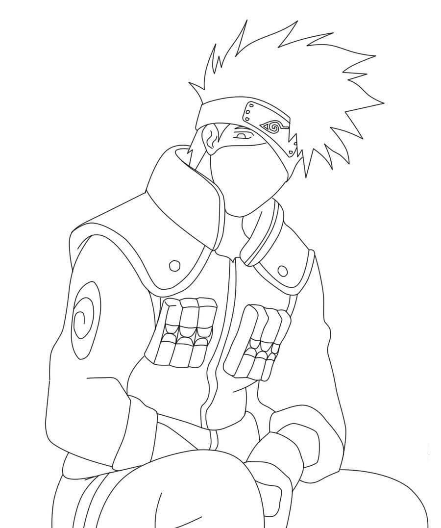 Coloriage Kakashi Est Assis T l charger Et Imprimer Gratuit Sur Coloriage Kakashi Est Assis T l charger Et Imprimer Gratuit Sur