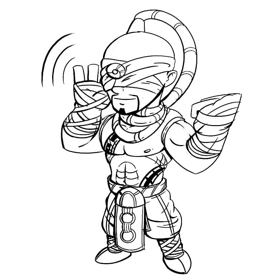 League of Legends Lee Sin coloring page