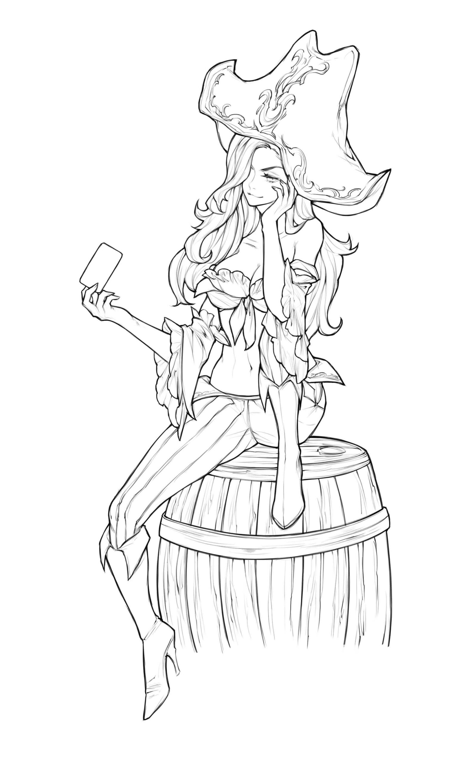 League of Legends Miss Fortune coloring page