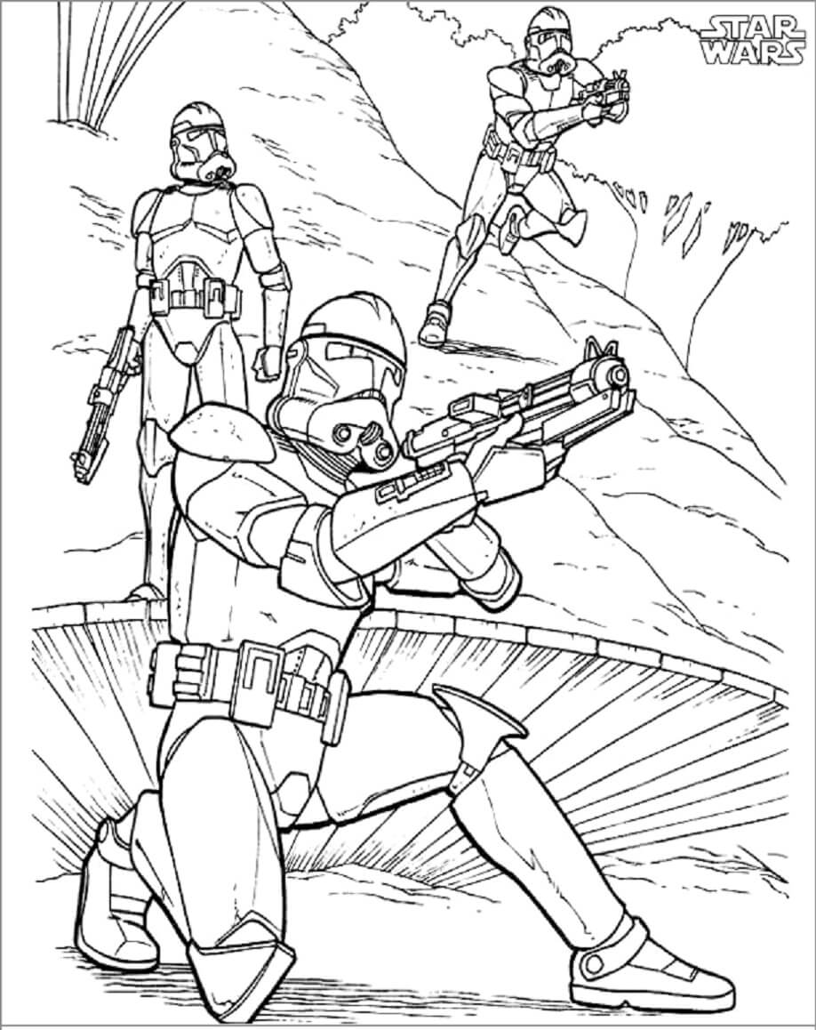 Coloriage Les Stormtroopers