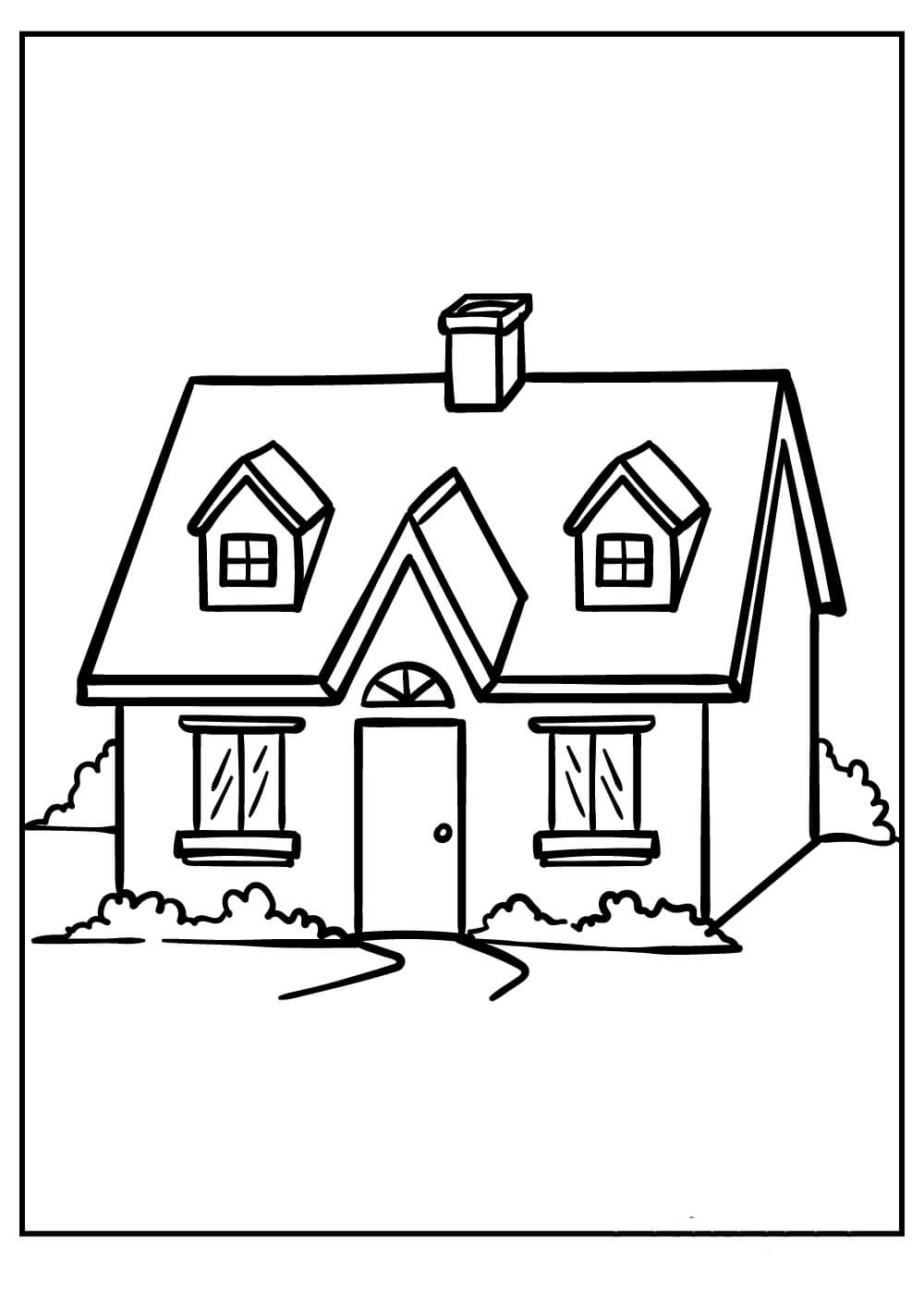 Maison Normale coloring page