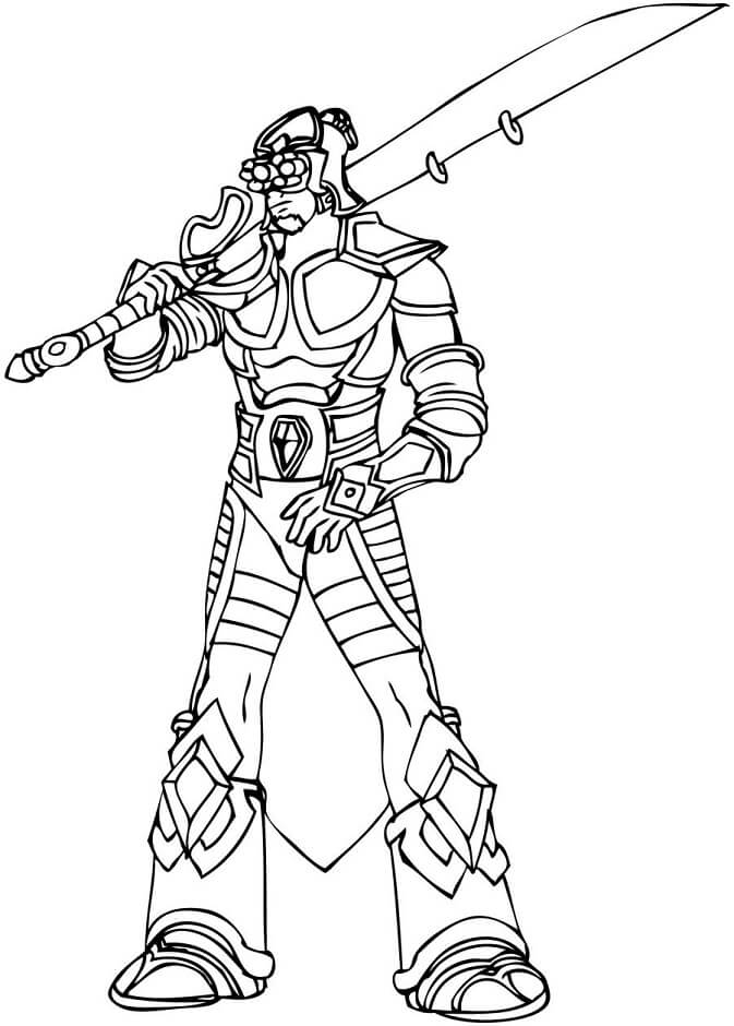 Master Yi League of Legends coloring page