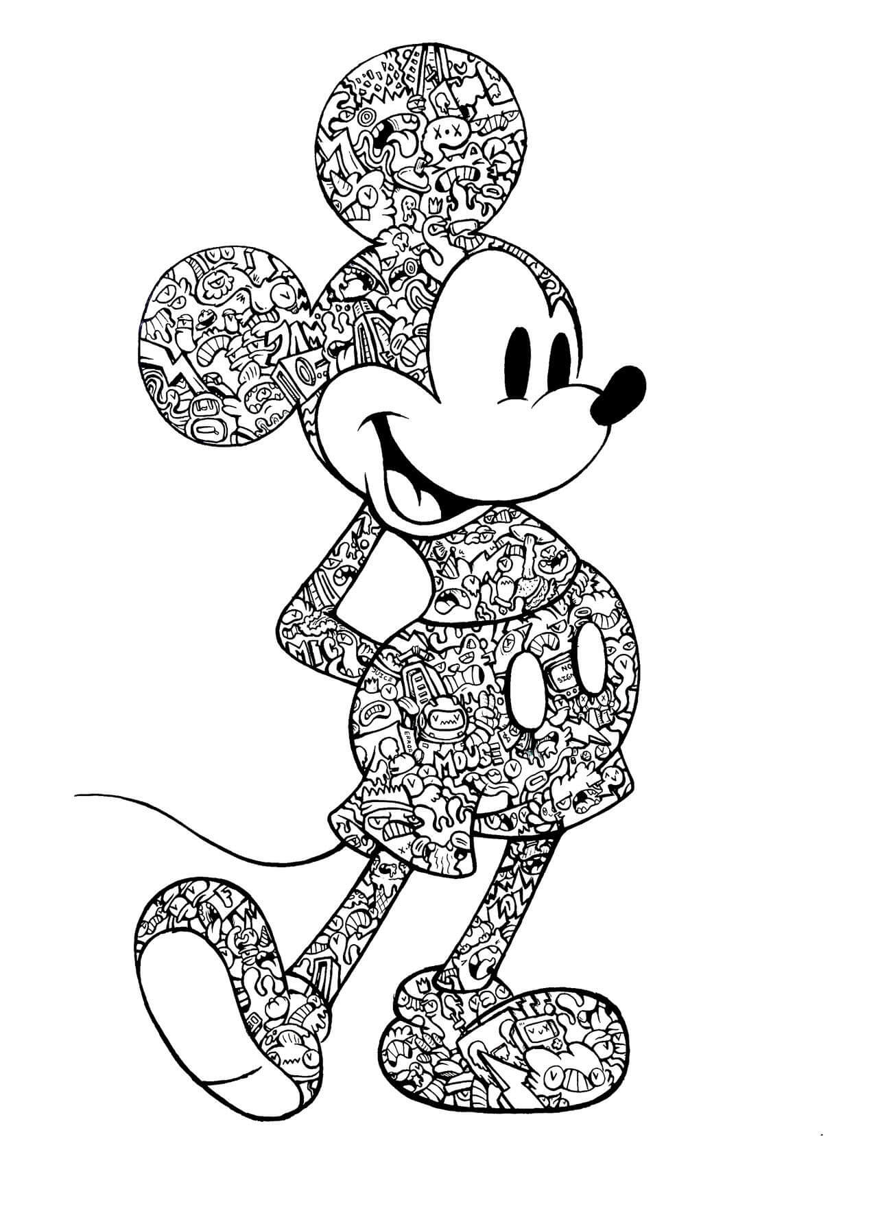 Coloriage Mickey Mouse Mandala