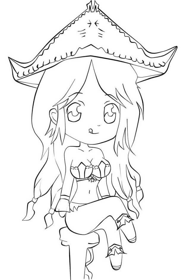 Miss Fortune League of Legends coloring page