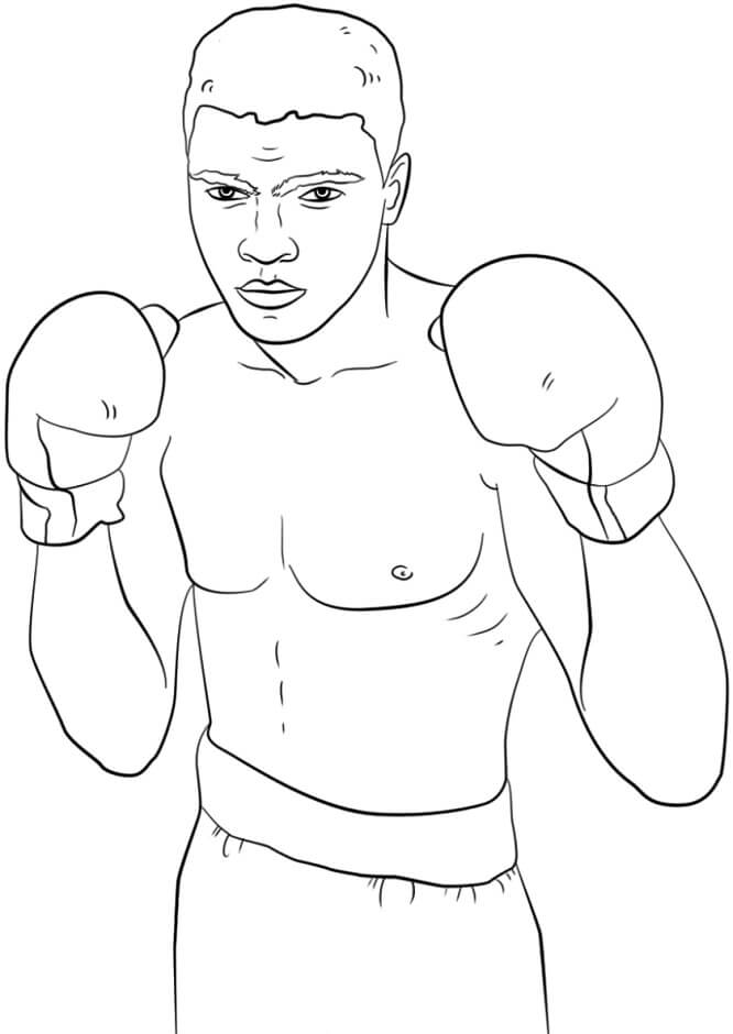 Muhammad Ali coloring page