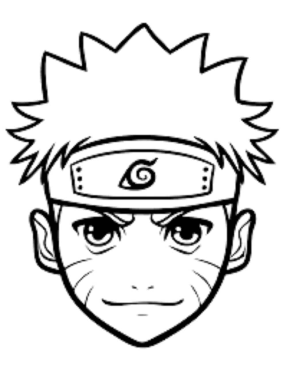 Coloriage Naruto Souriant