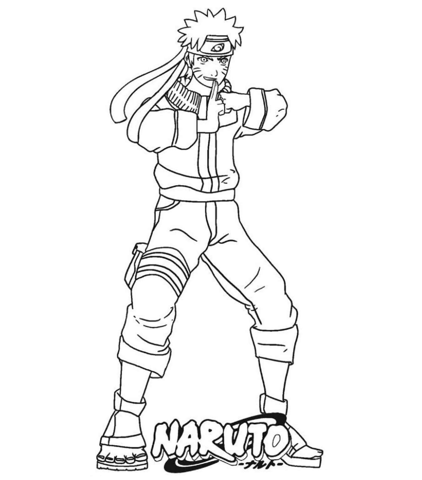 Naruto Uzumaki coloring page