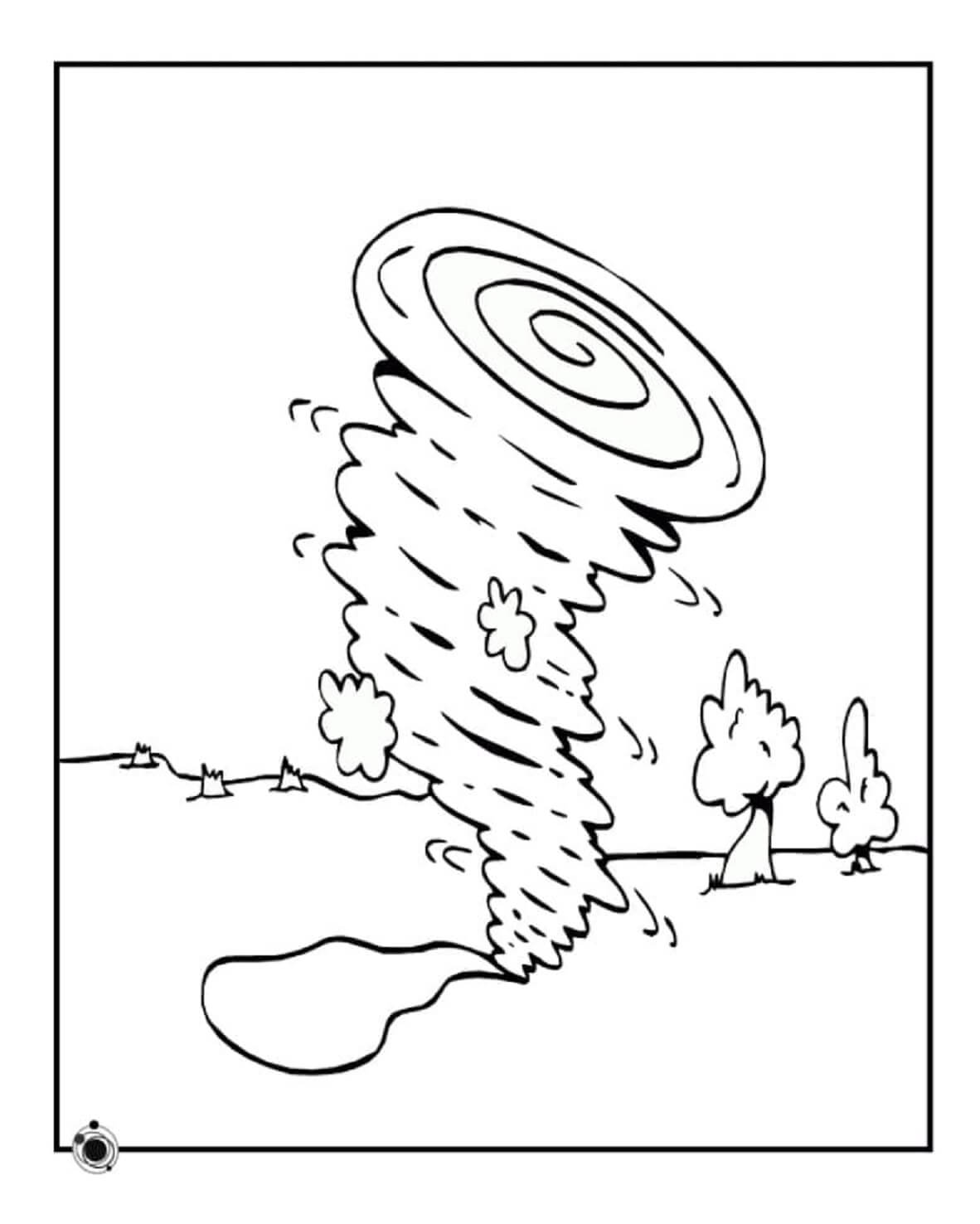Petite Tornade coloring page