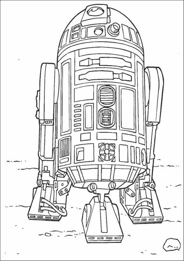 R2-D2 coloring page