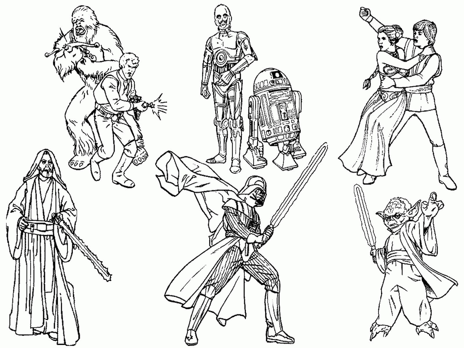 Star Wars coloring page