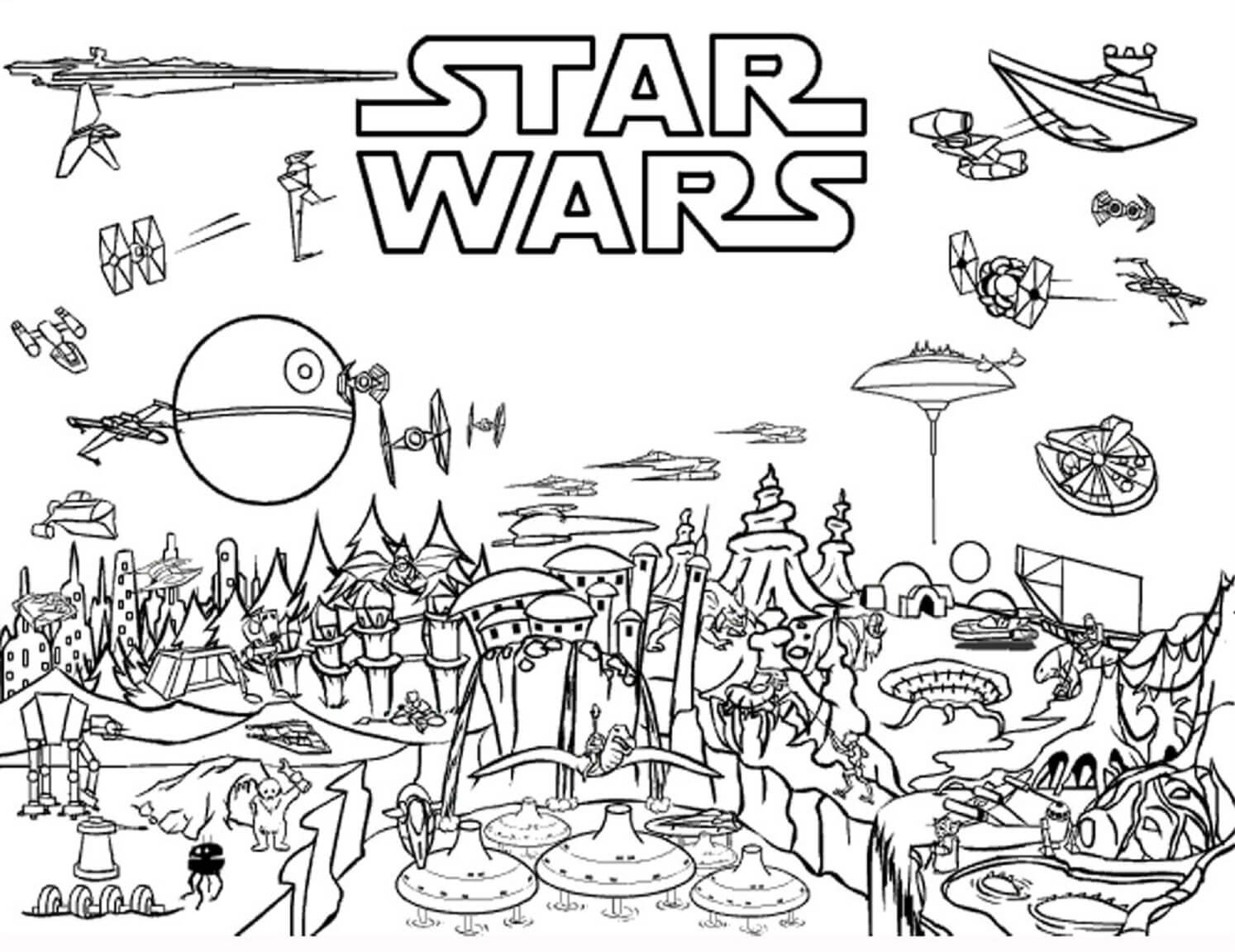 Star Wars 2 coloring page