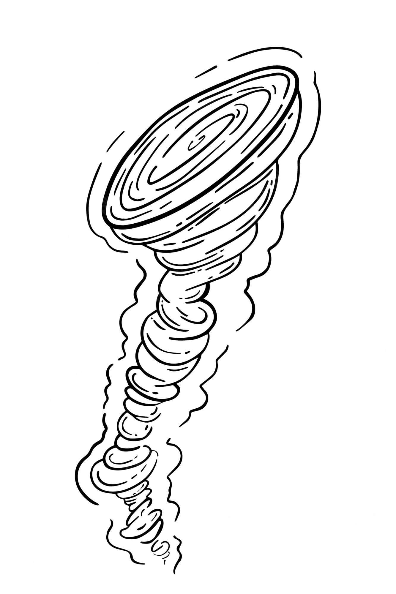 Tornade 1 coloring page