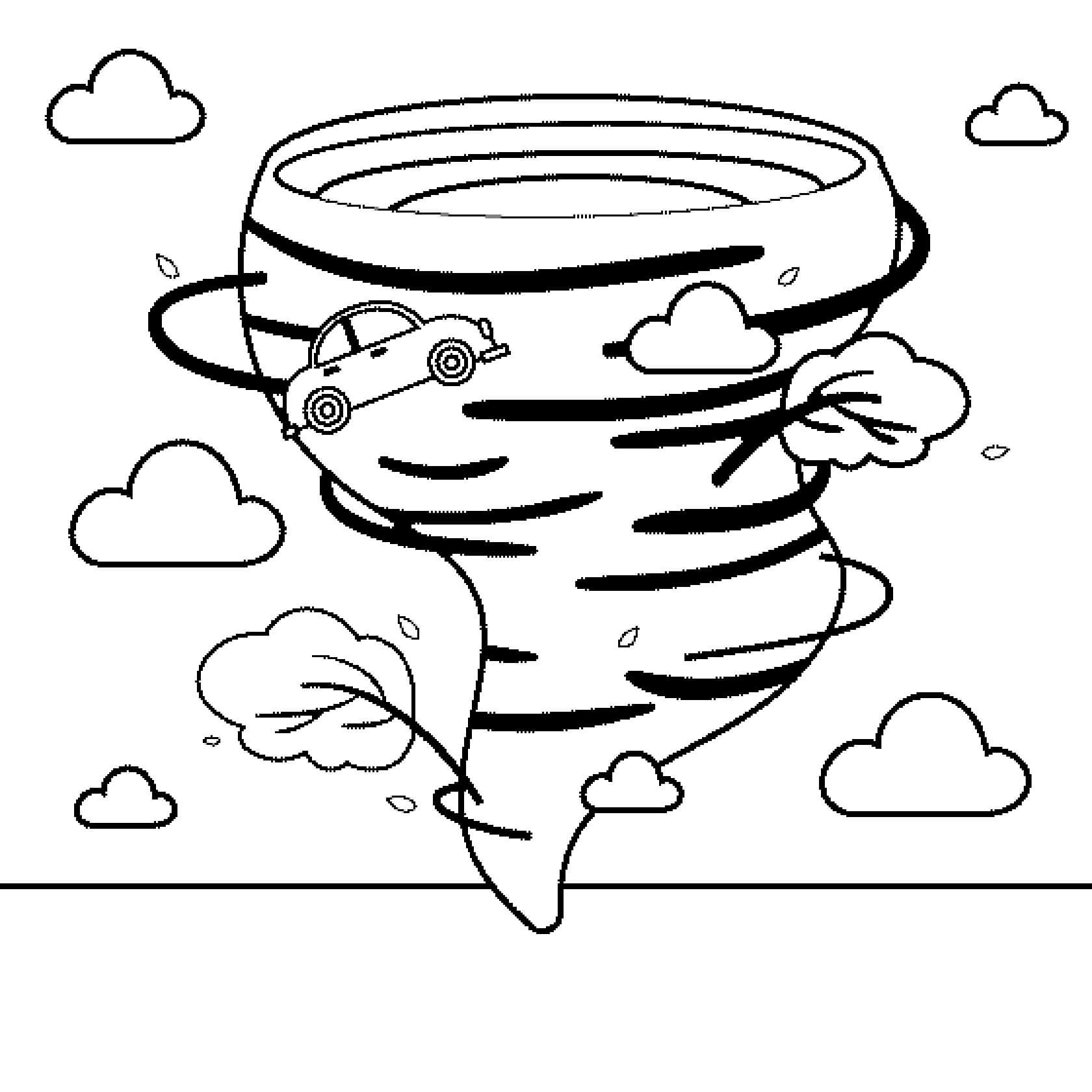 Tornade 2 coloring page