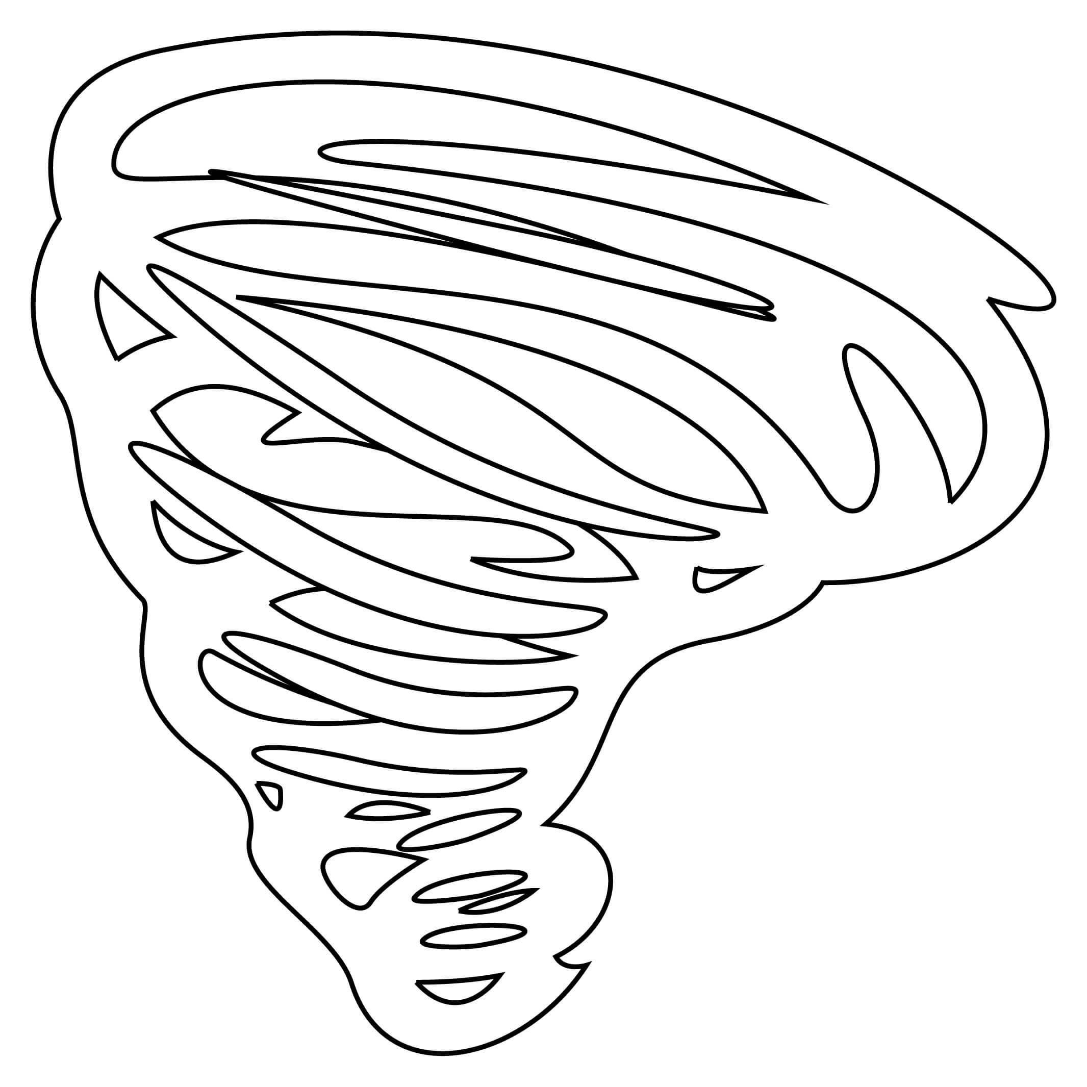 Tornade 4 coloring page