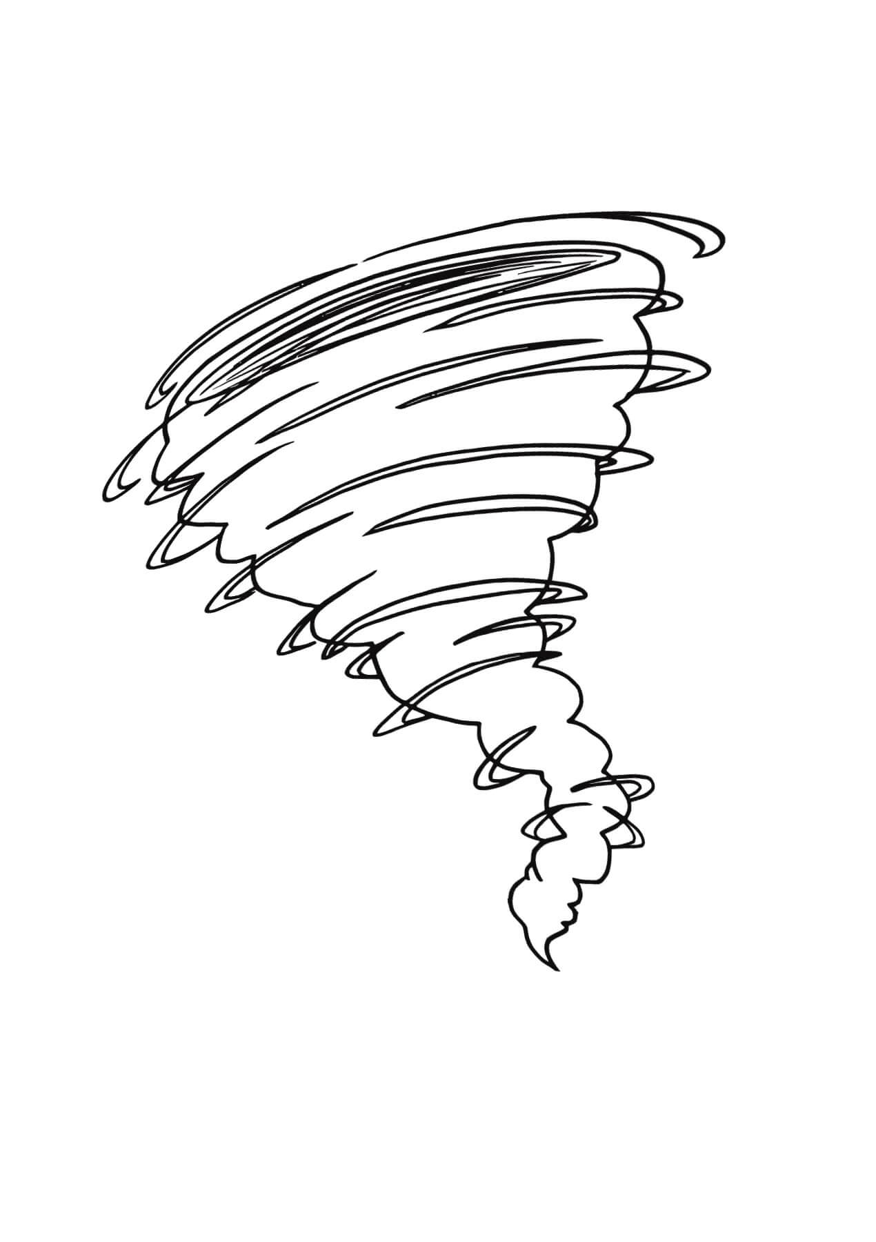 Tornade 5 coloring page