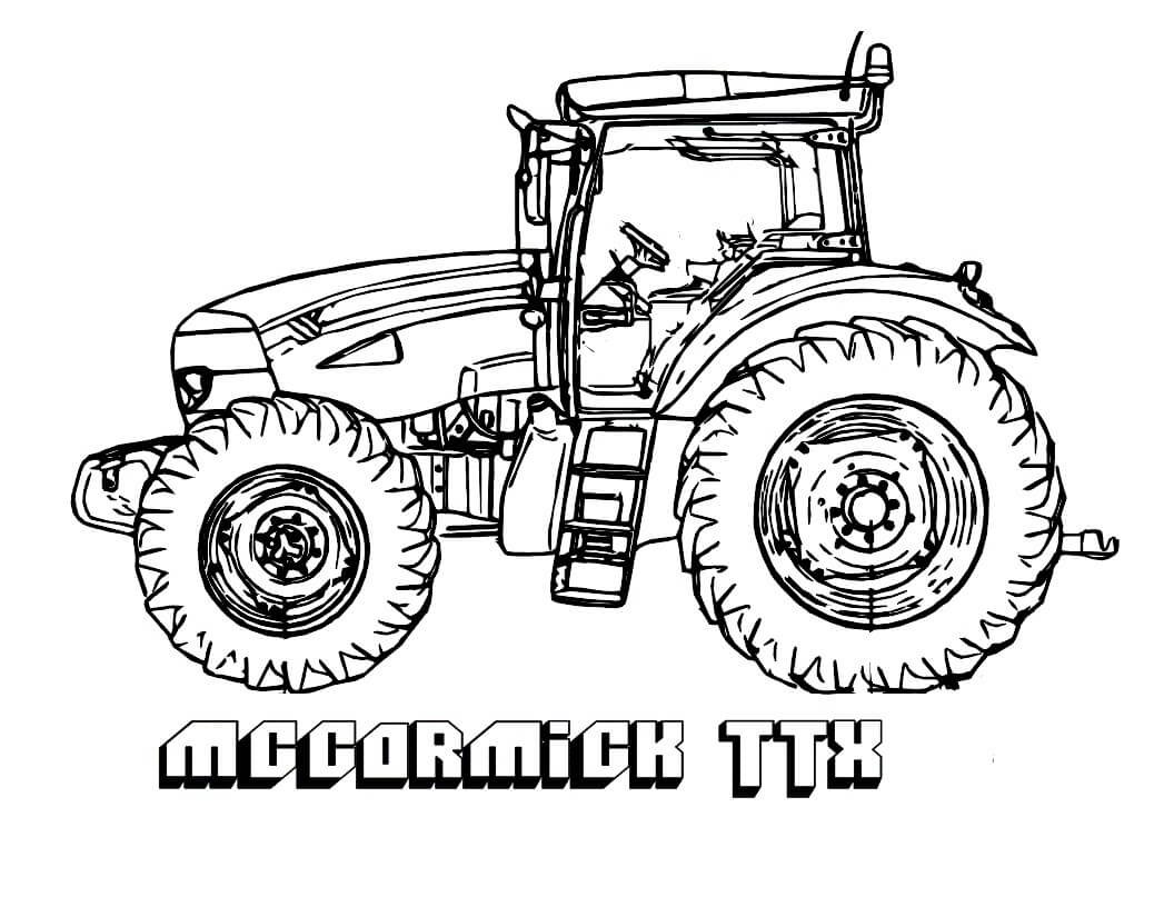 Coloriage Tracteur Mccormick TTX