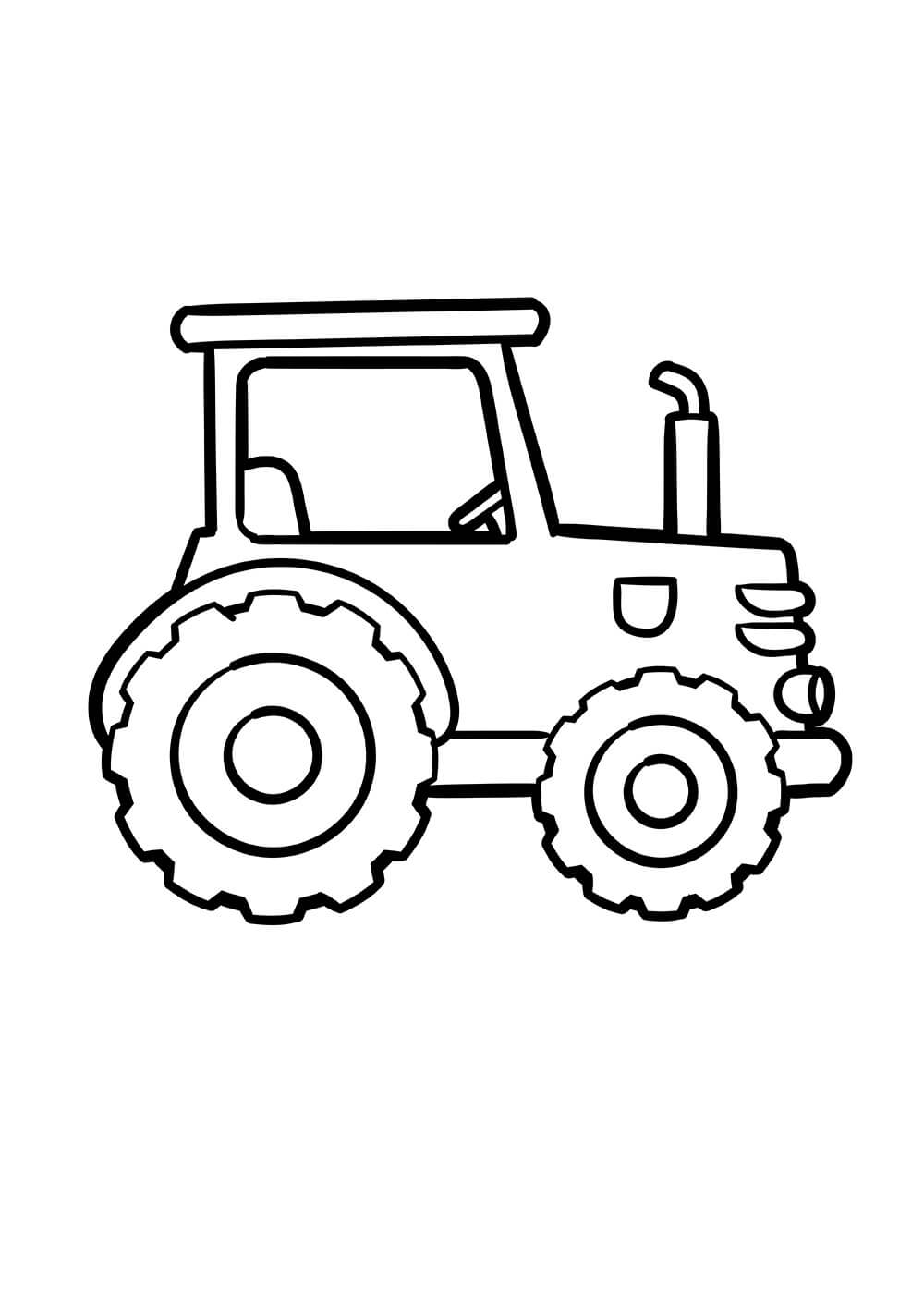 Coloriage Tracteur Pour Enfants