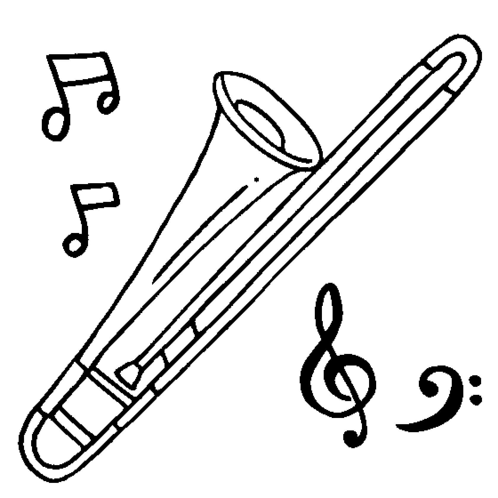 Trompette Gratuite coloring page