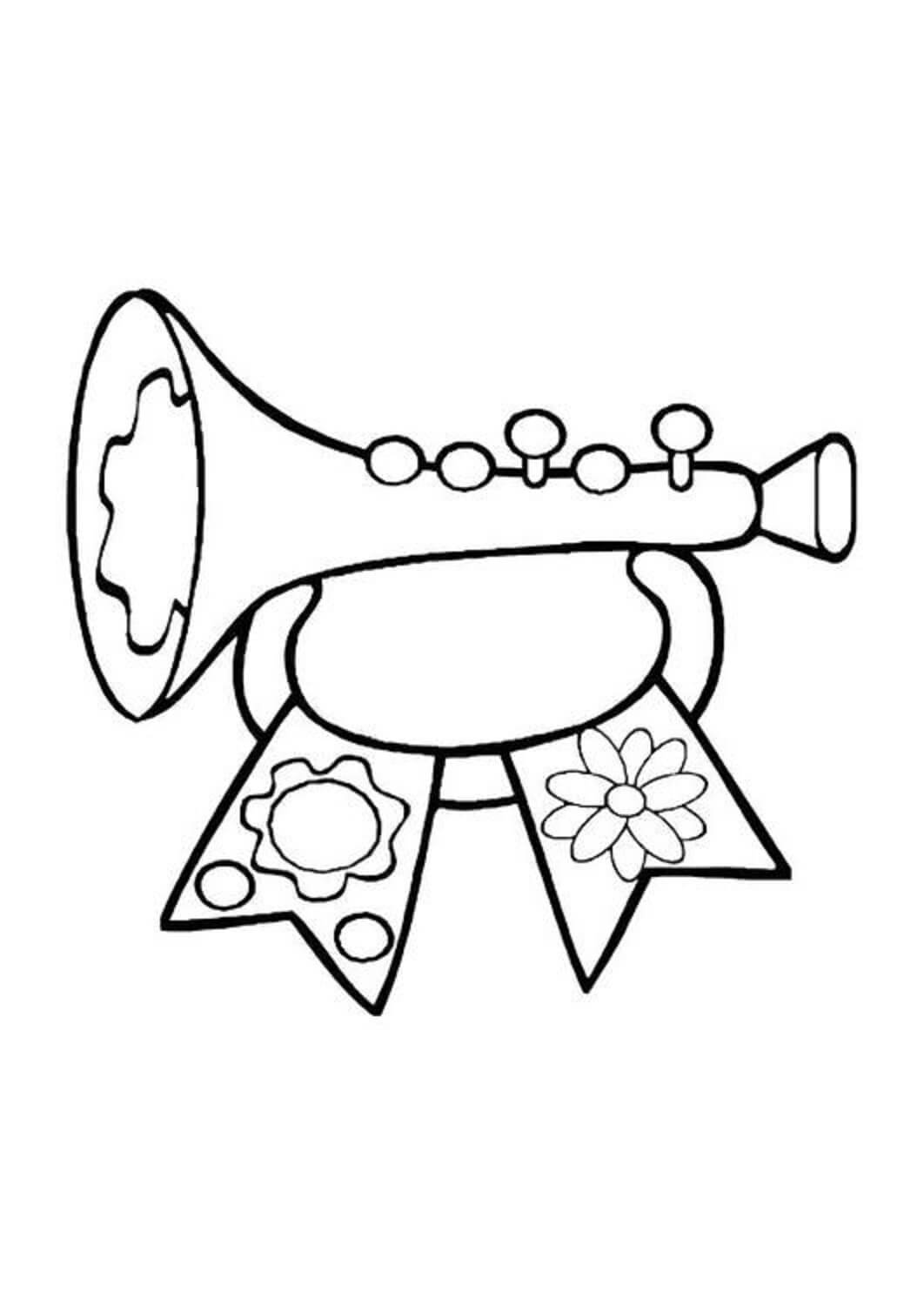Trompette Pour Les Enfants coloring page