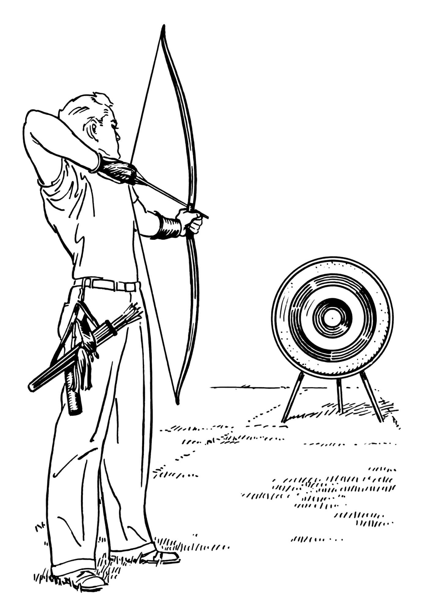 Coloriage Un Archer