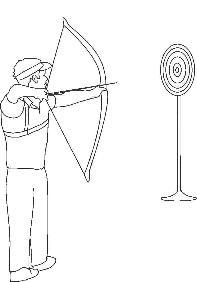 Un Archer coloring page