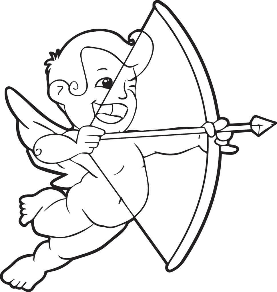 Un Cupidon coloring page