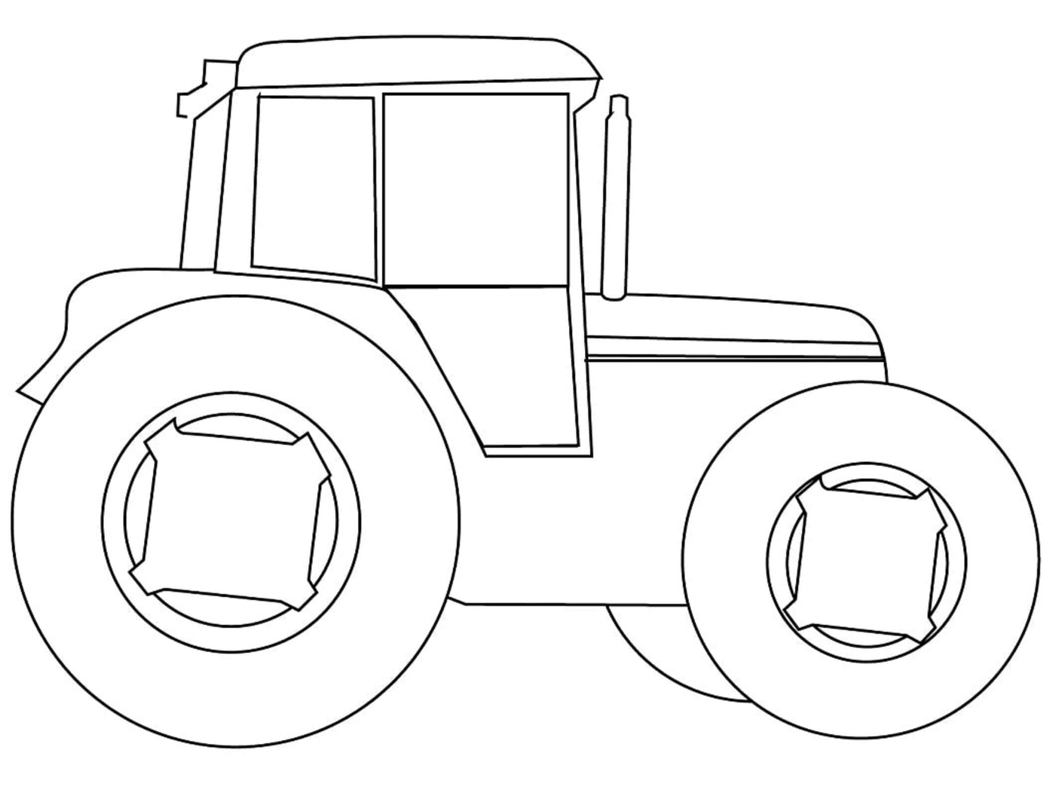 Coloriage Un Tracteur Agricole