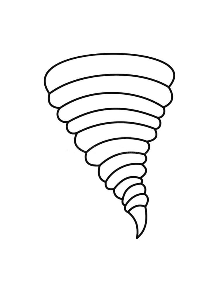 Une Simple Tornade coloring page