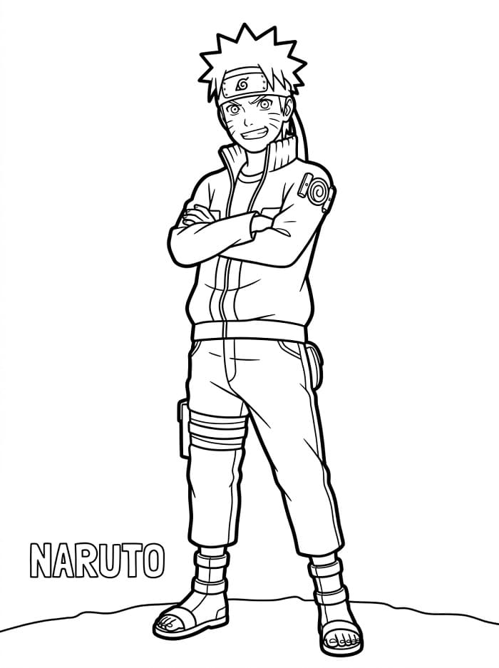 Coloriage Dessin Gratuit de Naruto