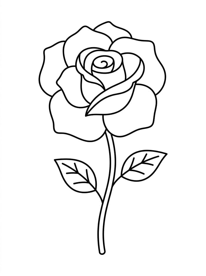 Fleur Joyeuse coloring page