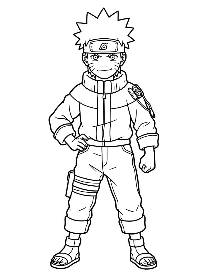 Coloriage Génial Naruto