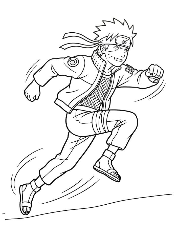 Joyeux Naruto coloring page