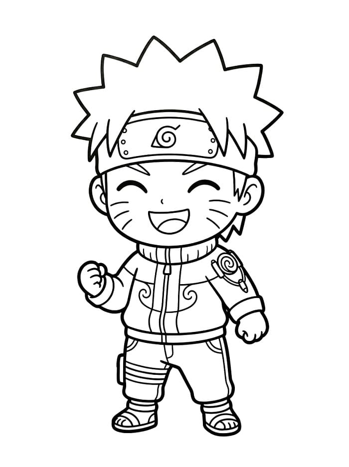 Petit Naruto mignon coloring page