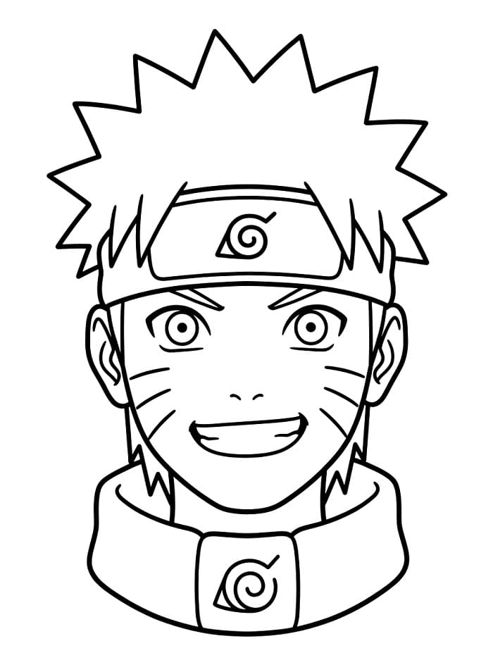 Coloriage Portrait de Naruto