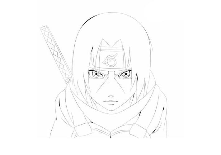 Young Itachi coloring page
