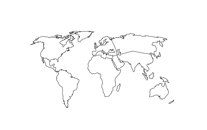 Carte du Monde 13 coloring page