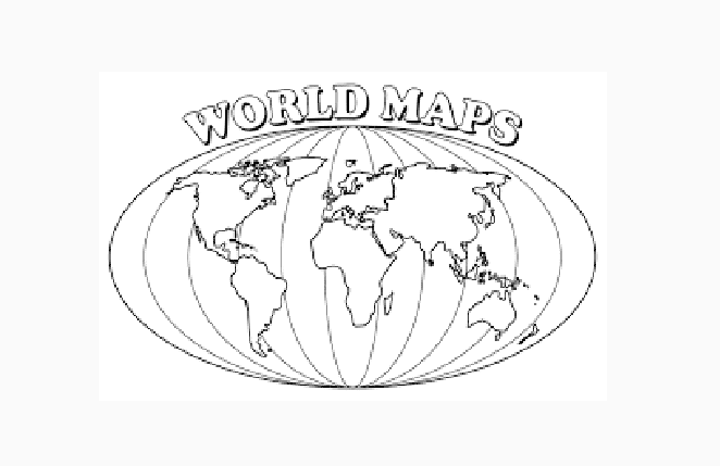 Coloriage Carte du Monde 8