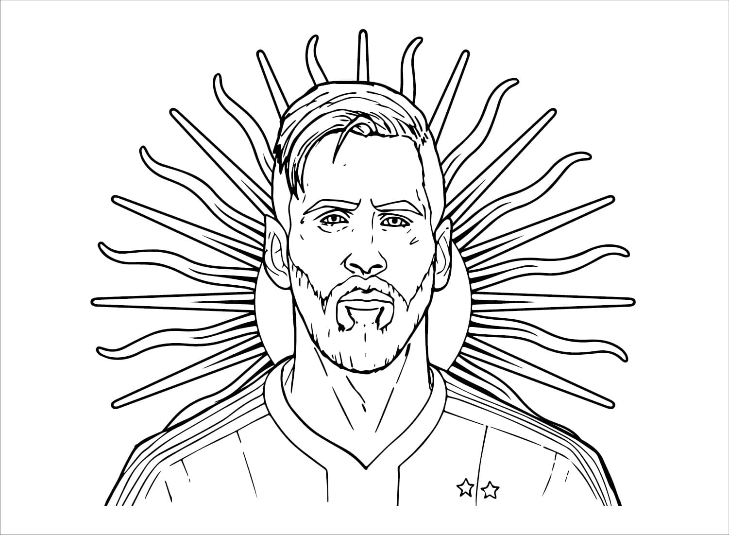 Dessin Gratuit de Lionel Messi coloring page