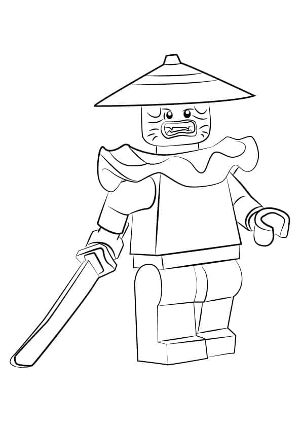 Épéiste de Pierre Lego Ninjago coloring page