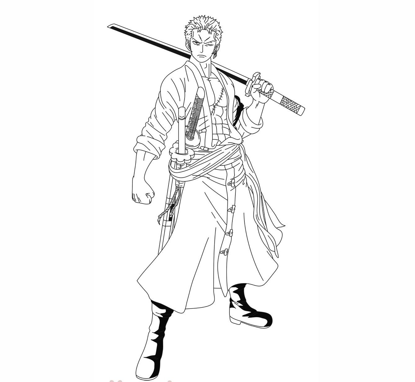 Génial Zoro coloring page
