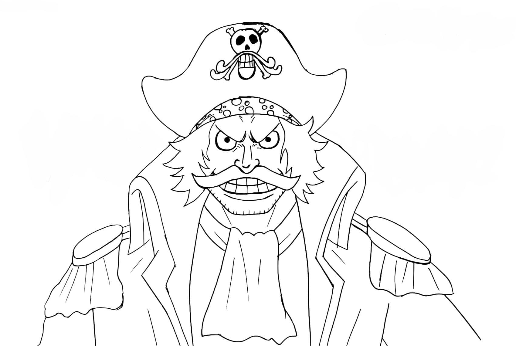 Gol D. Roger de One Piece coloring page