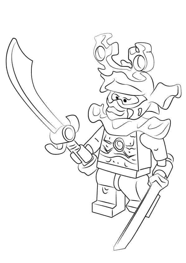 Guerrier de Pierre de Lego Ninjago coloring page