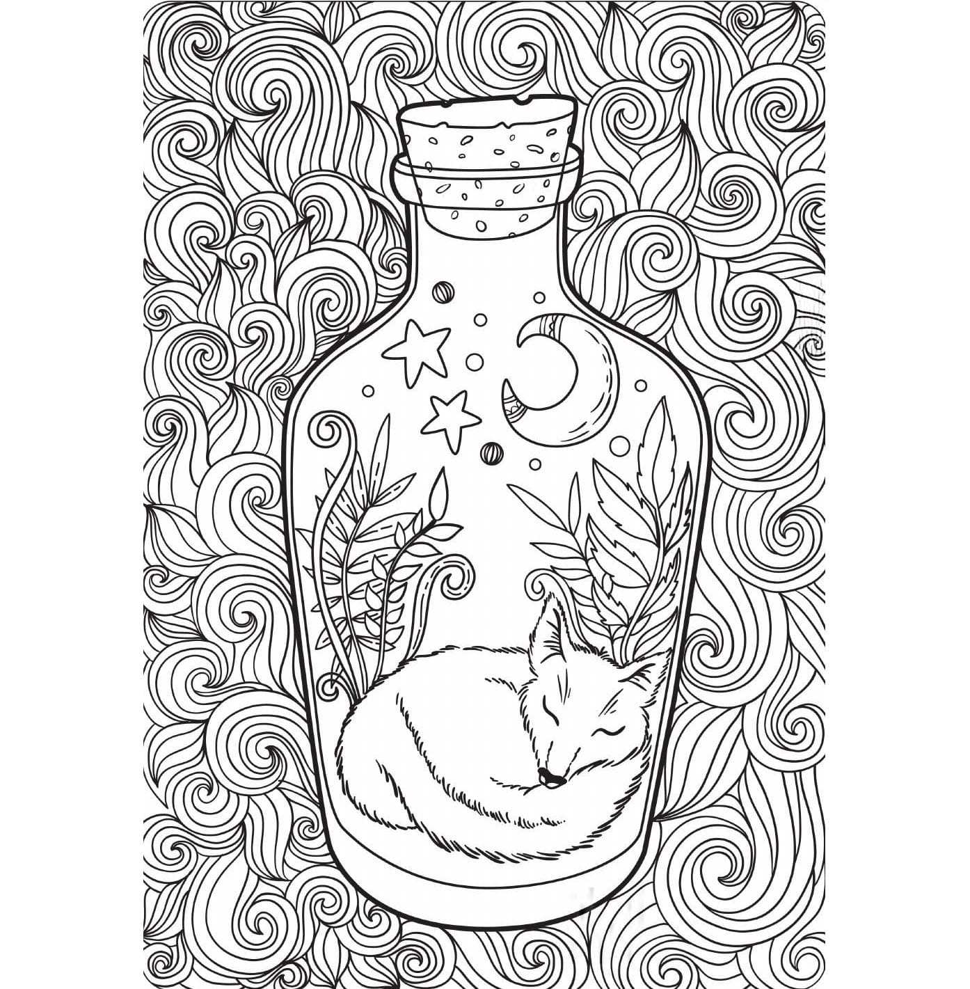 Incroyable Anti-stress coloring page